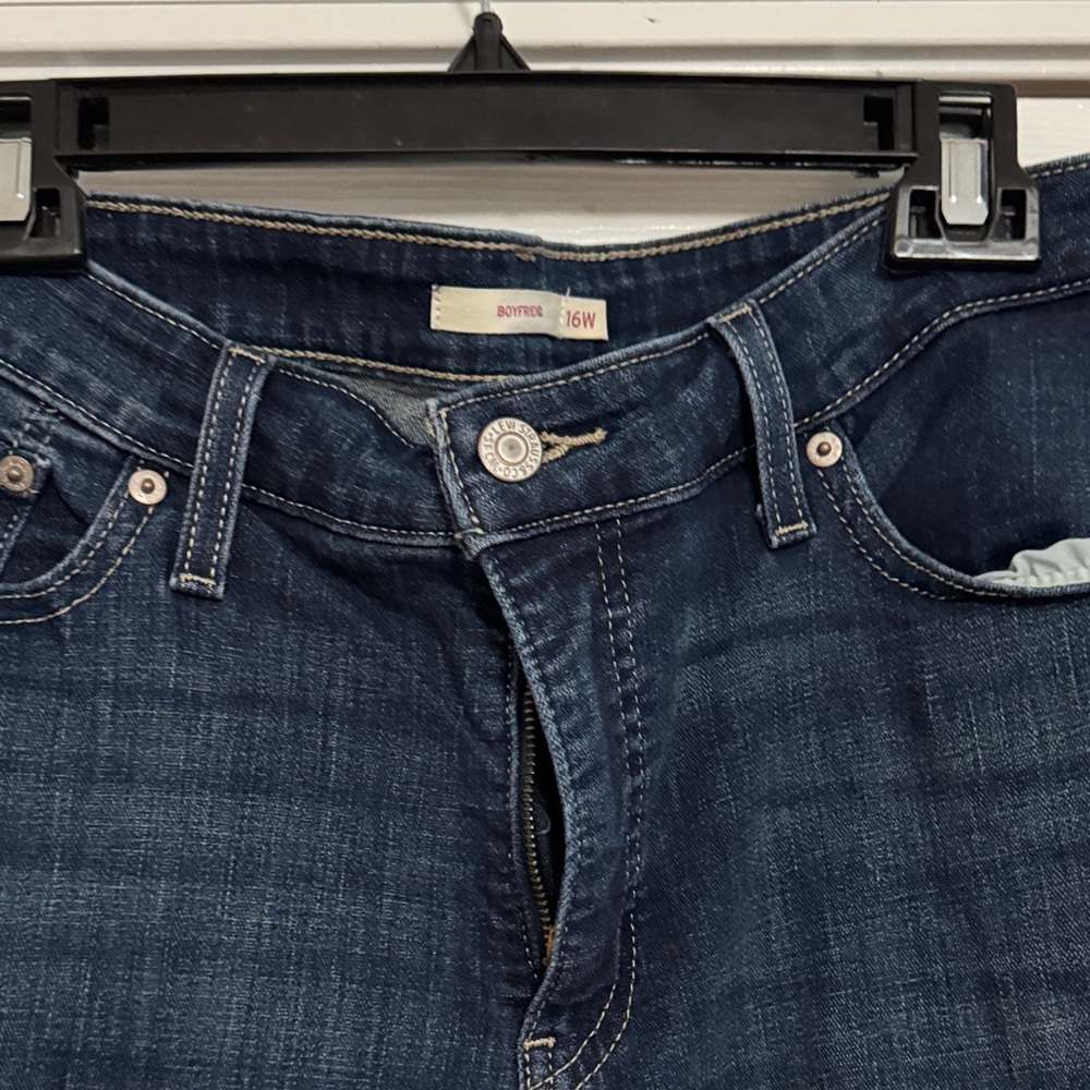 Levi's Women's Dark Blue Ankle Jeans